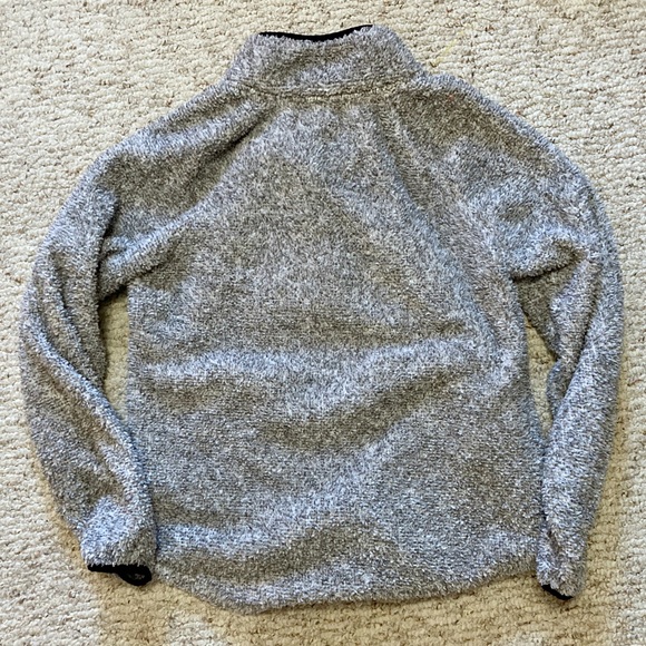 Maurices Womens Buffalo Plaid and Grey 1/4 Button Sherpa, Medium - Picture 3 of 3